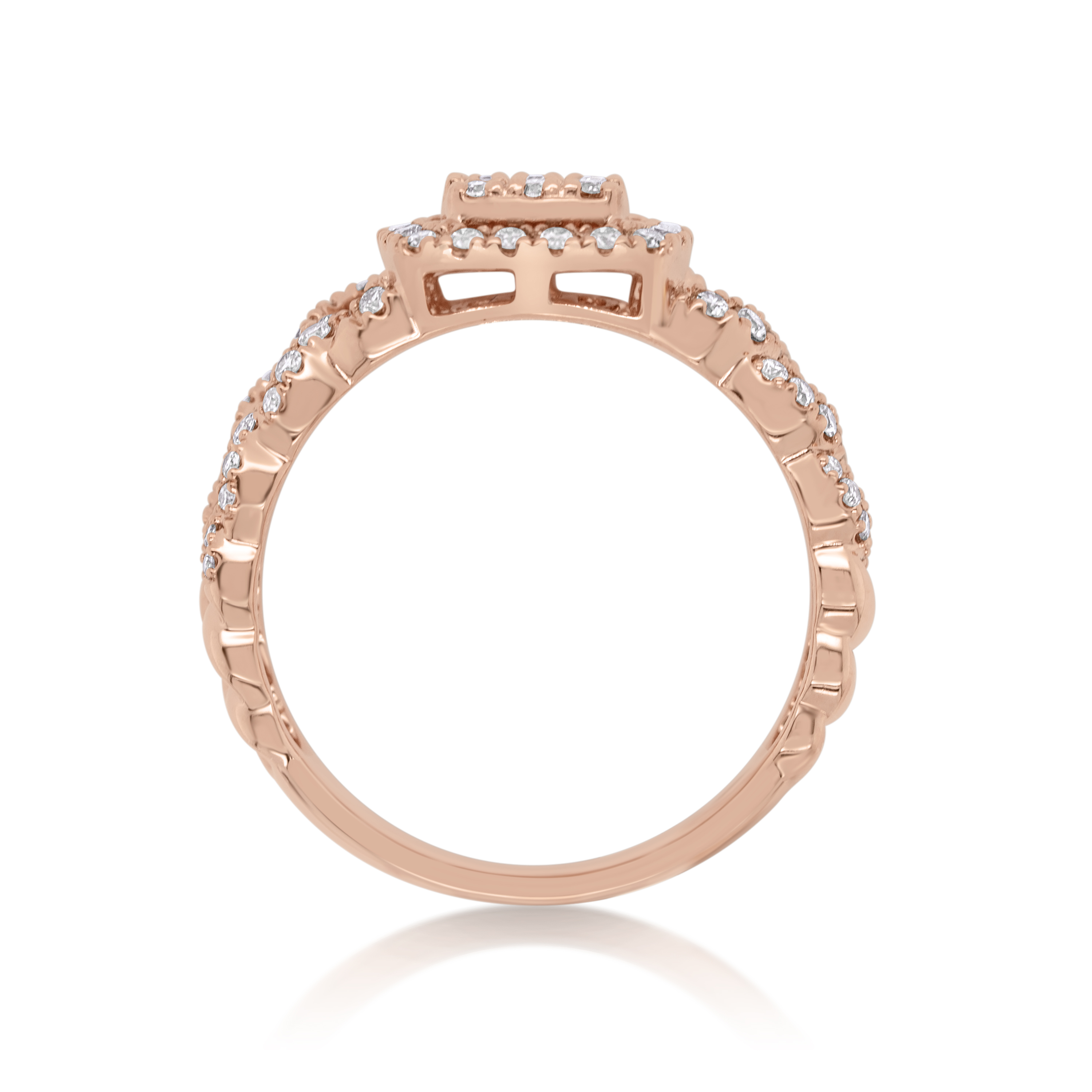 Diamond Ring 0.70 ct. 14K Rose Gold